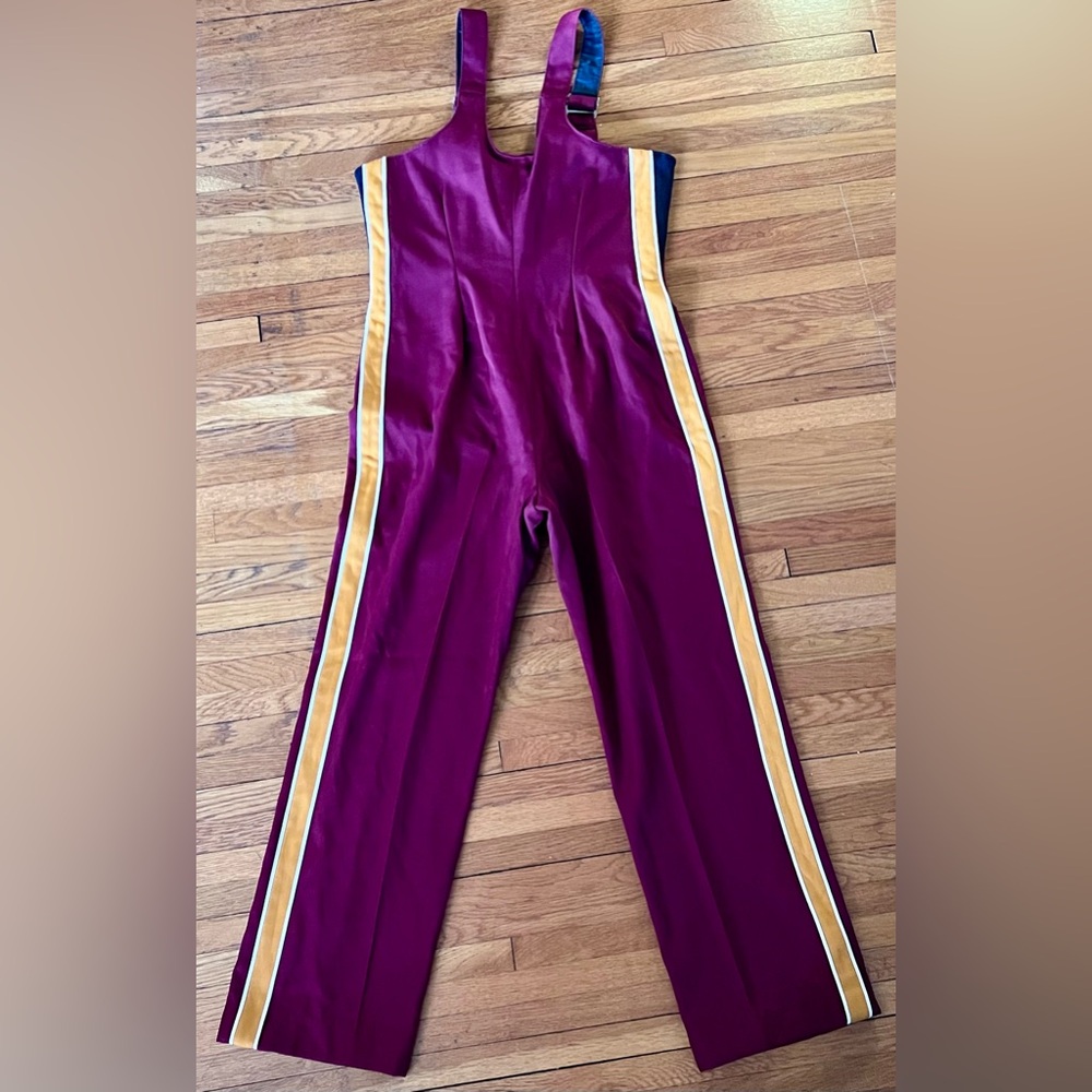 Vintage Fechheimer Marching Band Style Bib Maroon/Yellow 38 Tailgate Overall USC